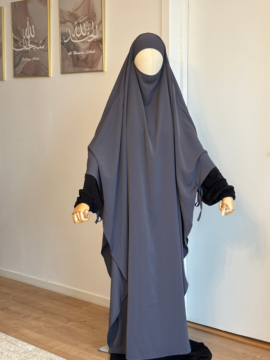 Layali Flow Khimar Dark grey