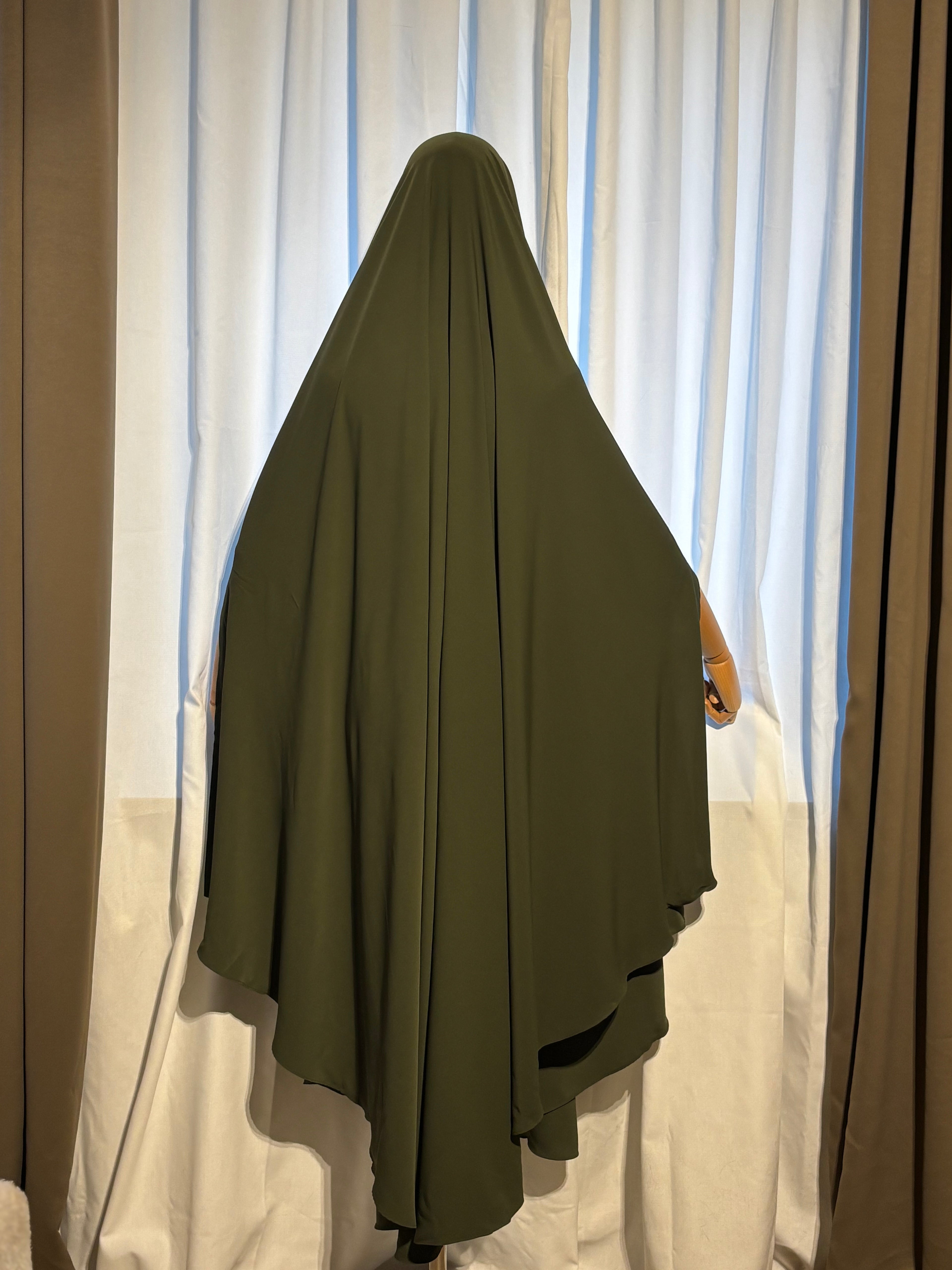 Khaki Slit-Khimar