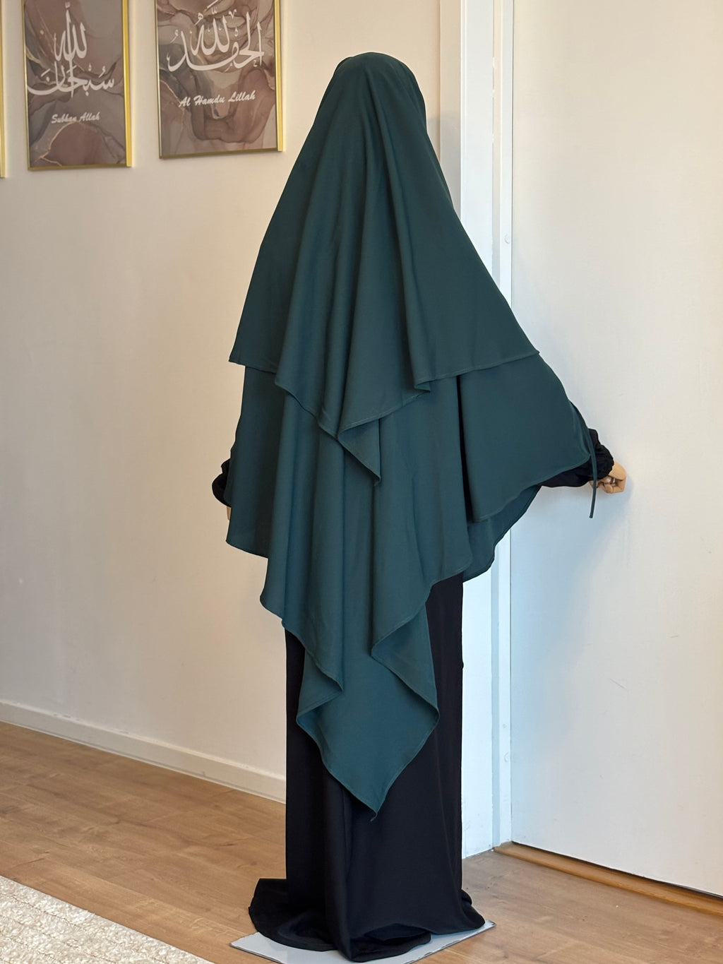 Dark green Safa khimar