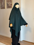 Dark green Safa khimar