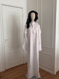 Royal Zipper Saudi Thobe – White