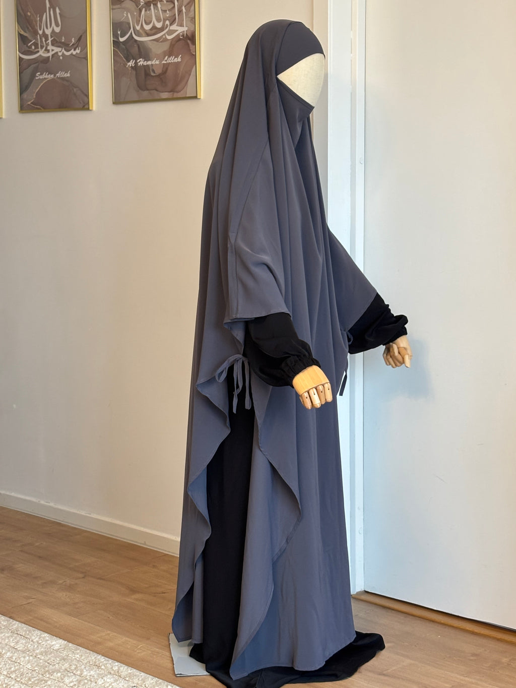 Layali Flow Khimar Dark grey