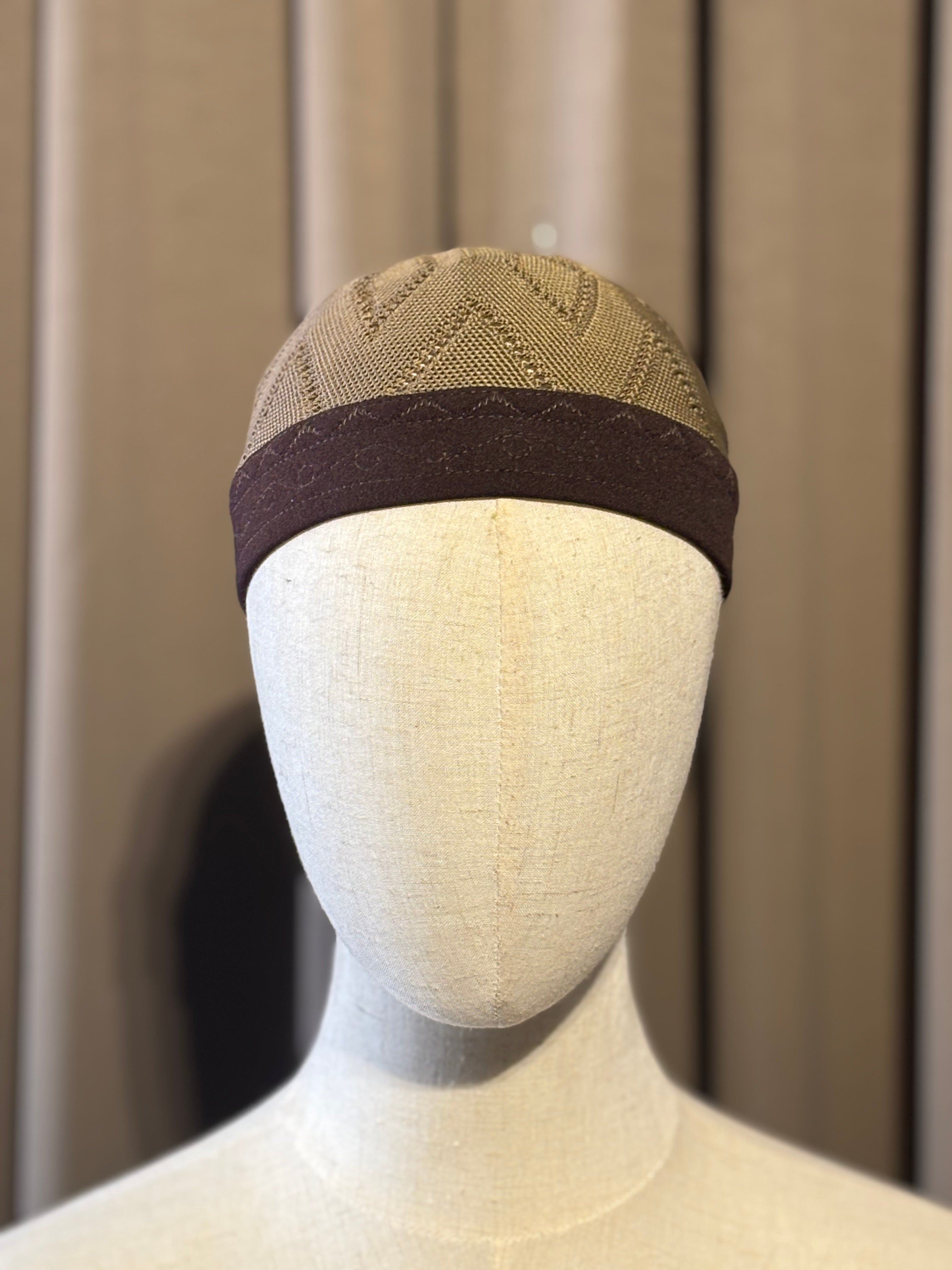Beige&Brown Kufi