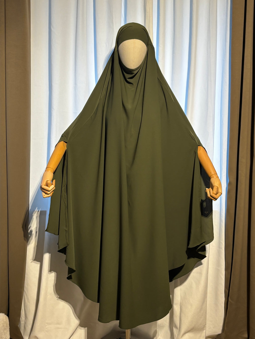 Khaki Slit-Khimar