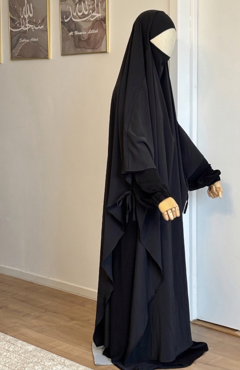 Layali Flow Khimar Black